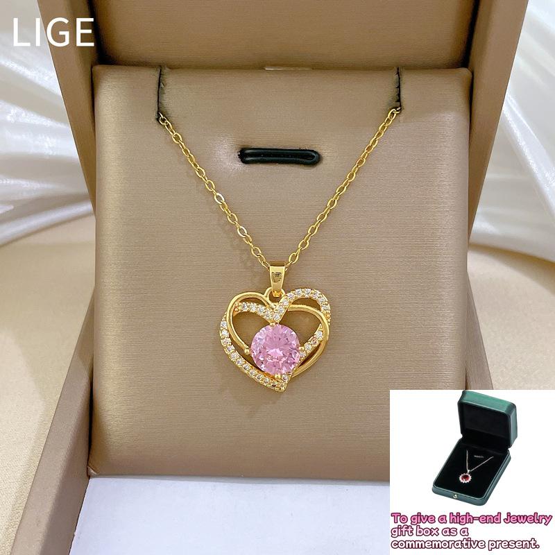 Розовое двухслойное ожерелье с бриллиантами Love Full Diamond Light Luxury, роскошное, роскошное, полностью бриллиантовое, женское, универсальное, с цепочкой на ключицу
Розовое двухслойное ожерелье с бриллиантами Love Full Diamond Light Luxury, роскошное, роскошное, полностью бриллиантовое, женское, универсальное, с цепочкой на ключицу