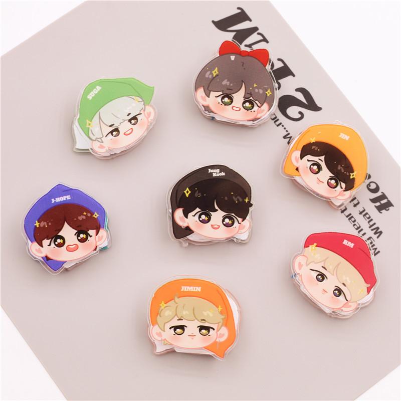 7pcs BTS Cute Cartoon Head Acrylic Brooch, Bangtan Boys Cartoon Pin Badge, Kpop ARMY Fans Backpack & Clothing Accessory 7pcs
7pcs BTS Cute Cartoon Head Acrylic Brooch, Bangtan Boys Cartoon Pin Badge, Kpop ARMY Fans Backpack & Clothing Accessory 7pcs