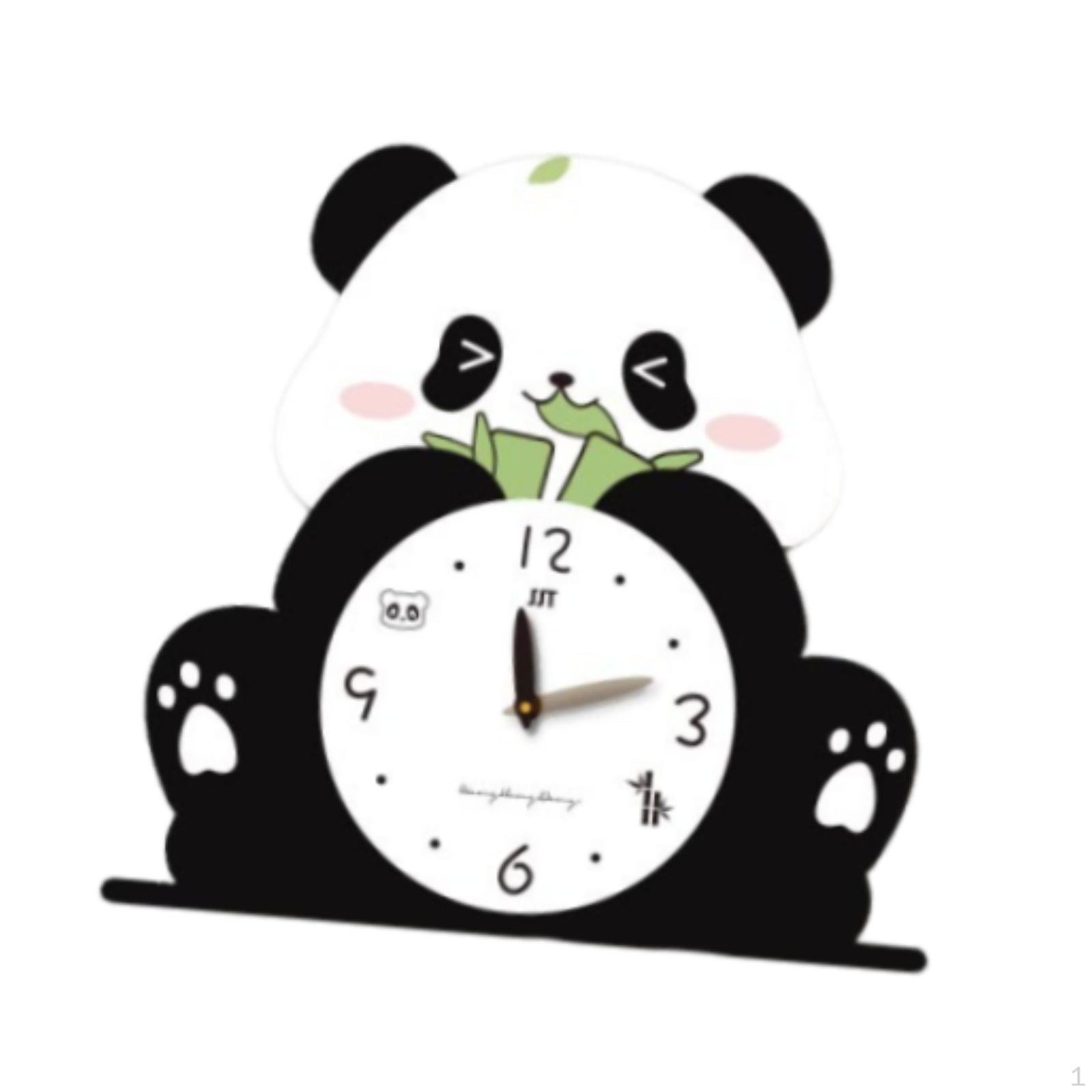 Adorable Panda Clock Desk Ornament Home Decoration Modern Tabletop Low Noise for Dining Style A
Adorable Panda Clock Desk Ornament Home Decoration Modern Tabletop Low Noise for Dining Style A