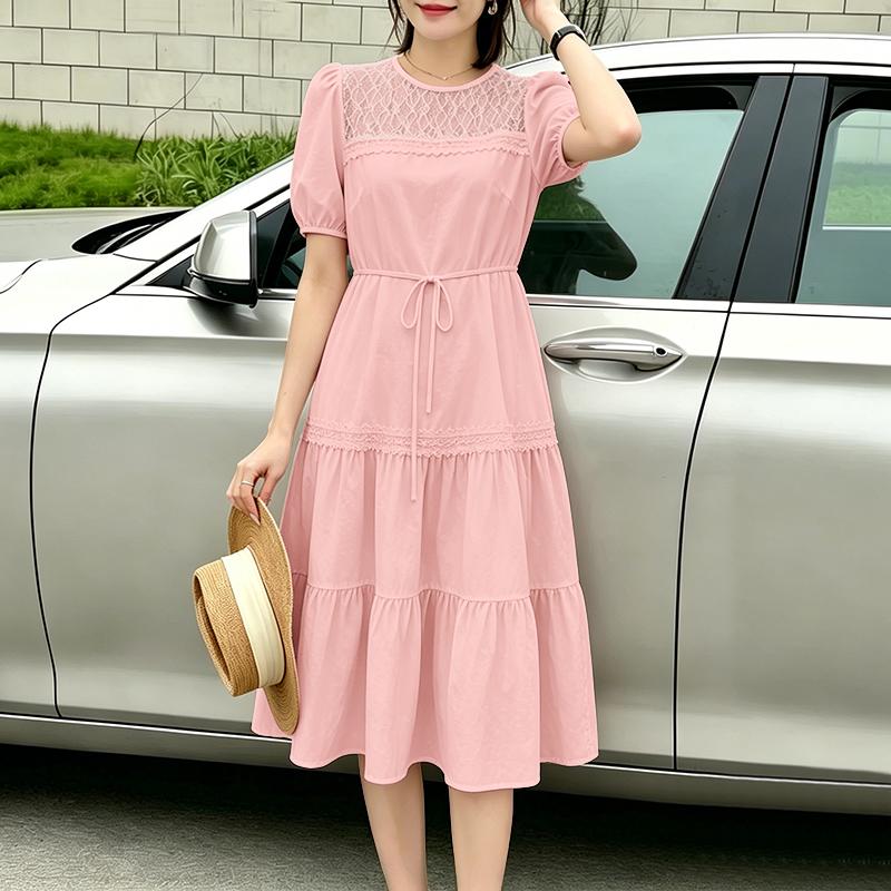 ZANZEA Womens Lace Patchwork Casual Round Neck Short Sleeve Elegant Dress 2XL рожевий
ZANZEA Womens Lace Patchwork Casual Round Neck Short Sleeve Elegant Dress 2XL рожевий