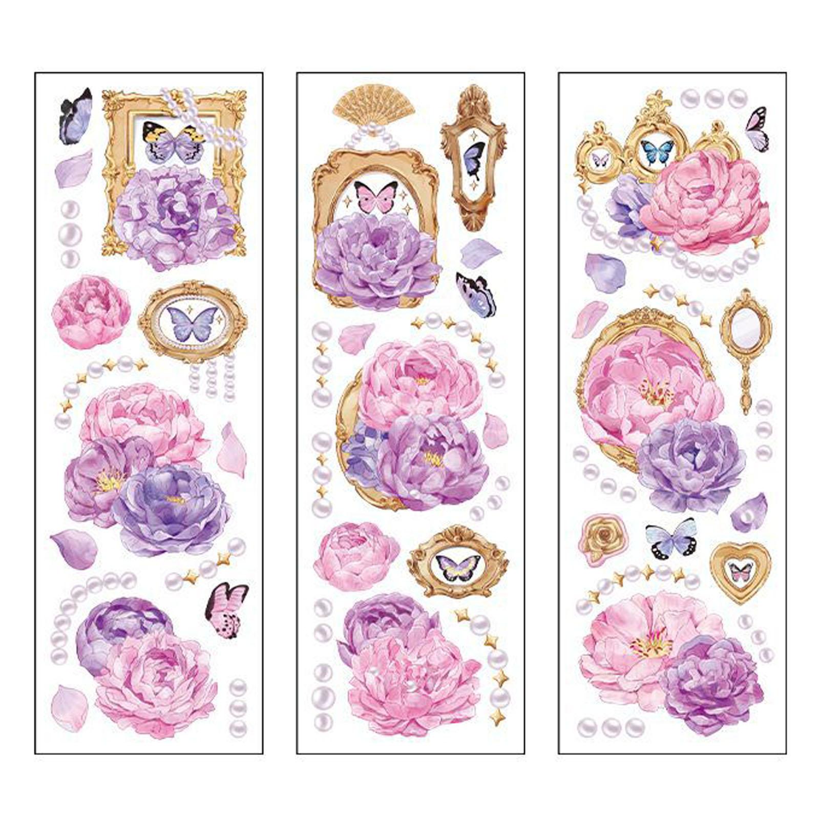 6 Pieces Vintage Flower Stickers PET Self Adhesive Sticker Sheet for Photo Album Scrapbook Decoration Type 3
6 Pieces Vintage Flower Stickers PET Self Adhesive Sticker Sheet for Photo Album Scrapbook Decoration Type 3