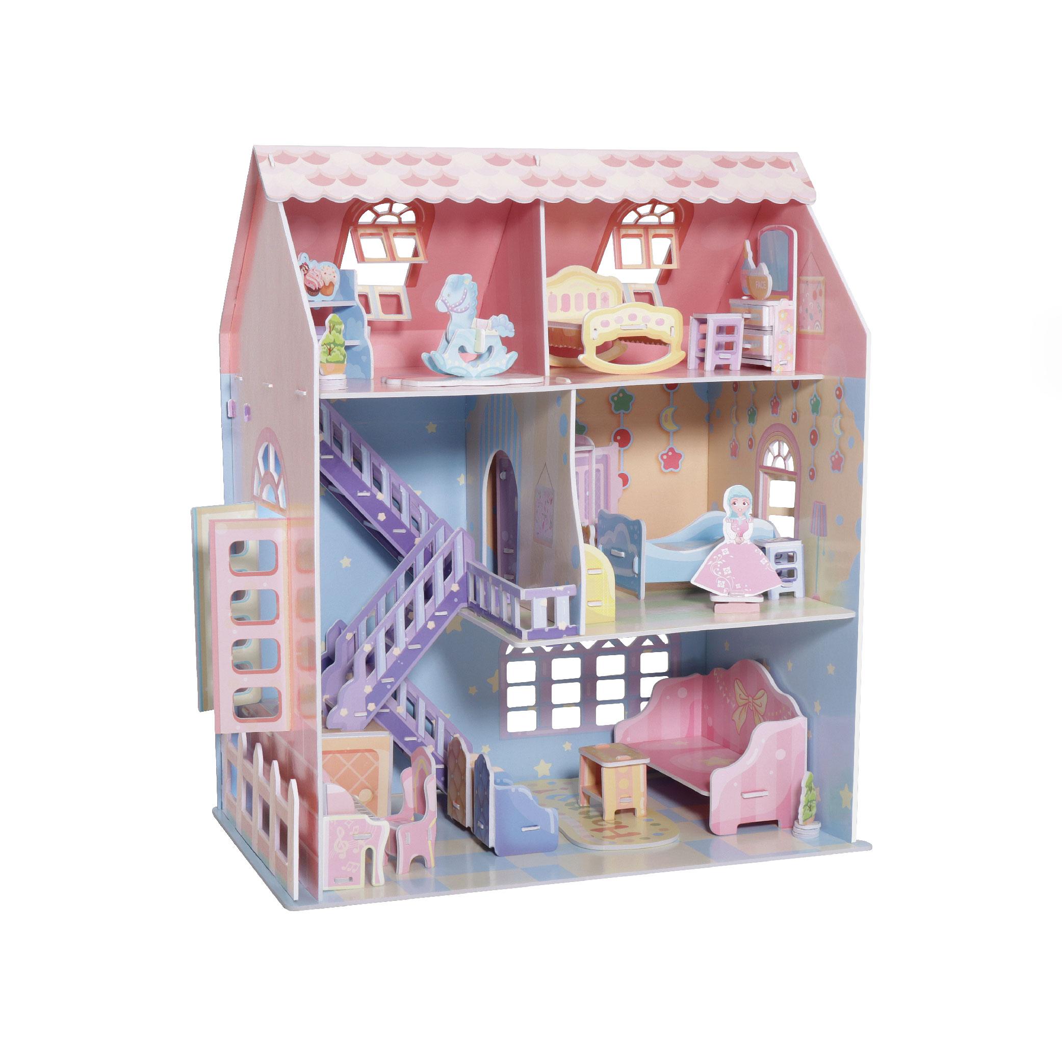 Miniature Doll House Kit Handmade 3D Puzzle Assemble Model Assembling Toysets Room Decoration Paperboard Craft Girl Birthday Gift Present
Miniature Doll House Kit Handmade 3D Puzzle Assemble Model Assembling Toysets Room Decoration Paperboard Craft Girl Birthday Gift Present