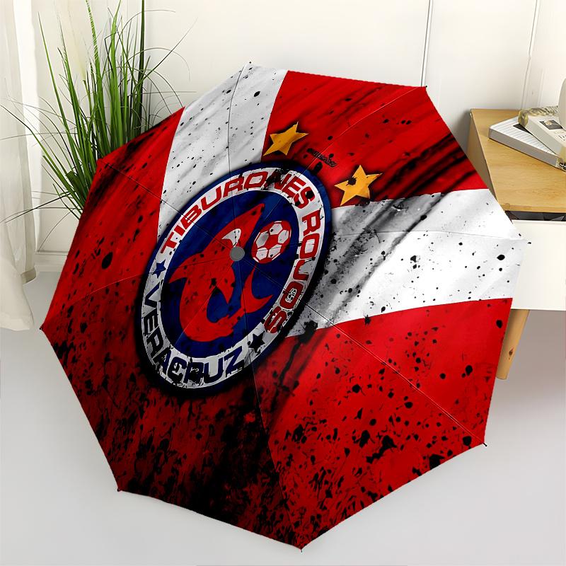 Tiburones Rojos, Veracruz Automatic Folding Umbrella 8 Ribs, Durable Iron Frame, Bright Color Pattern Compact Travel Umbrella, Suitable for
Tiburones Rojos, Veracruz Automatic Folding Umbrella 8 Ribs, Durable Iron Frame, Bright Color Pattern Compact Travel Umbrella, Suitable for