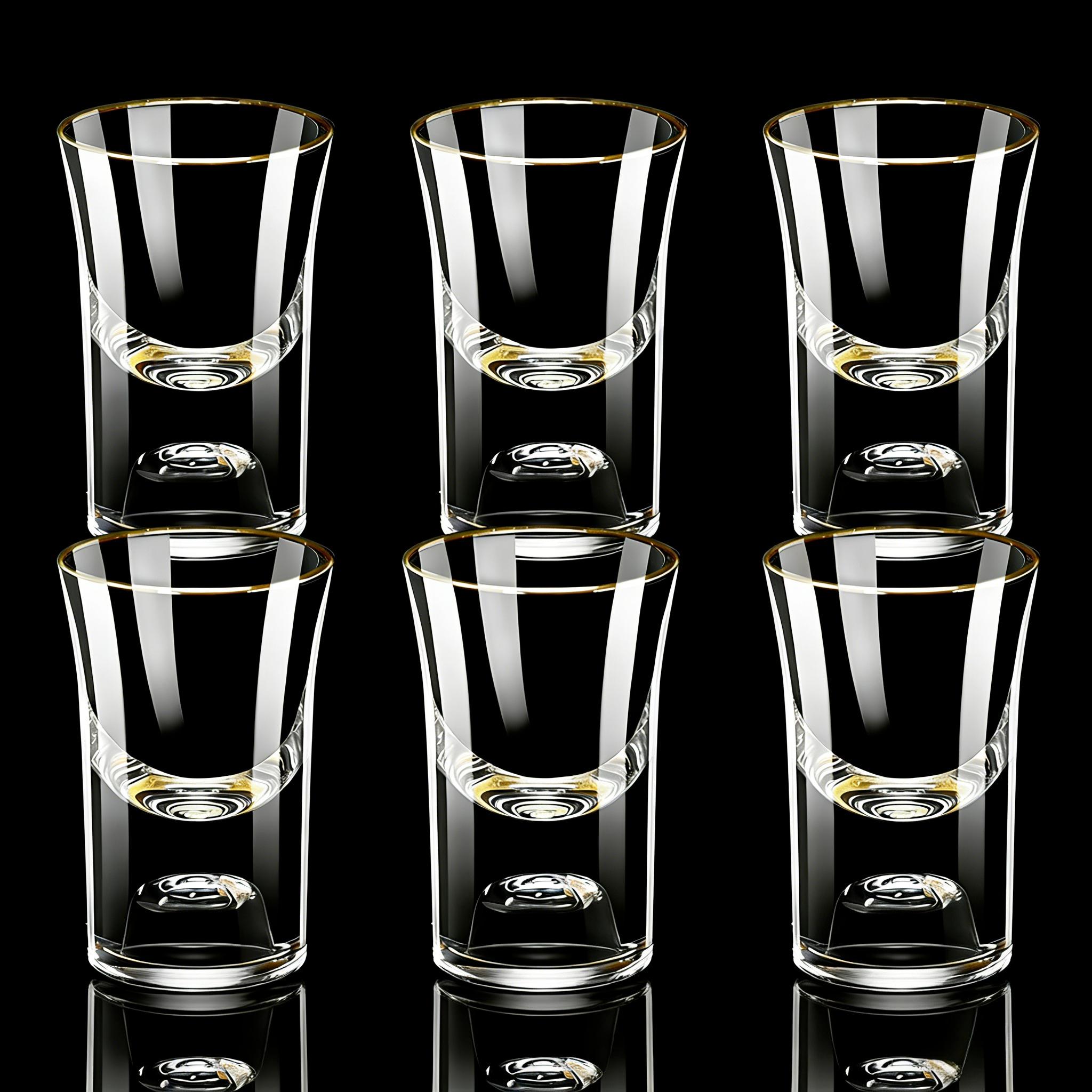 6Pcs 15ml Gold Foil Crystal Whiskey Glasses, Stylish Vodka Shot Glass Set Easy to Clean Perfect for Bar Club Party Daily Use One size
6Pcs 15ml Gold Foil Crystal Whiskey Glasses, Stylish Vodka Shot Glass Set Easy to Clean Perfect for Bar Club Party Daily Use One size