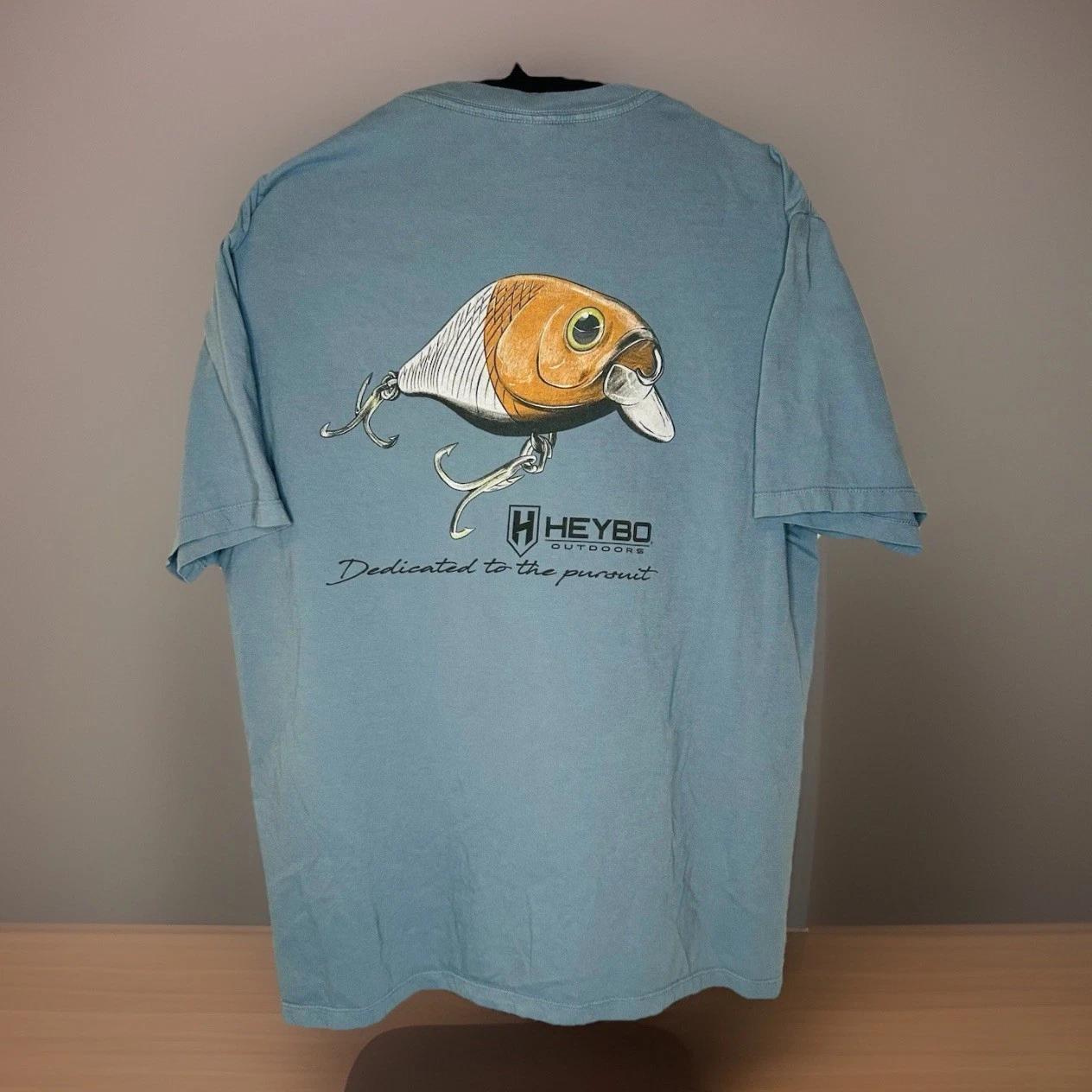 Heybo Topwater Lure Ring Spun T-shirt - Men’s Large 3XL
Heybo Topwater Lure Ring Spun T-shirt - Men’s Large 3XL