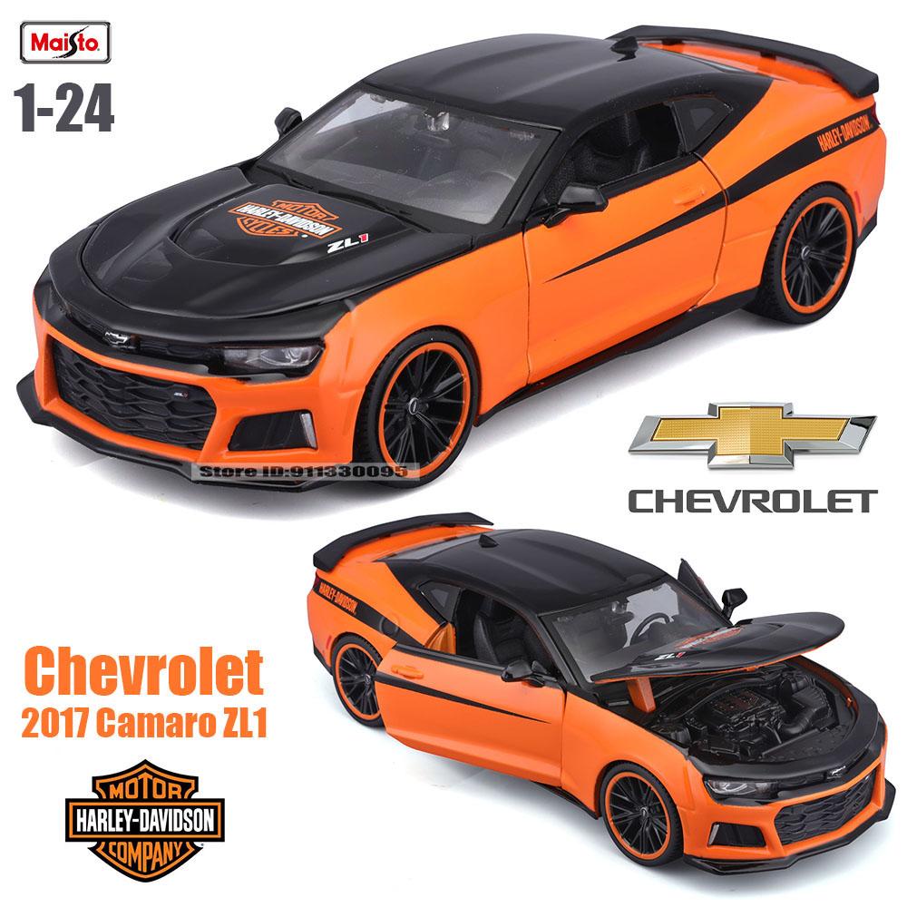 Maisto 1:24 Harley joint venture 2017 Chevrolet Camaro ZL11967 Ford Mustang GT Alloy car model decoration collection toys gifts
Maisto 1:24 Harley joint venture 2017 Chevrolet Camaro ZL11967 Ford Mustang GT Alloy car model decoration collection toys gifts