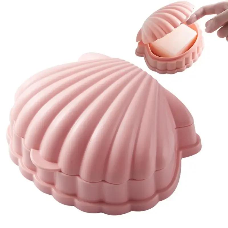 Pink Shell Shape Soaps Box Creative Soap-Holder Portable Travel Soap Dish With Lid Bathroom Storage Sealed Box Soap Holder Plate
Pink Shell Shape Soaps Box Creative Soap-Holder Portable Travel Soap Dish With Lid Bathroom Storage Sealed Box Soap Holder Plate