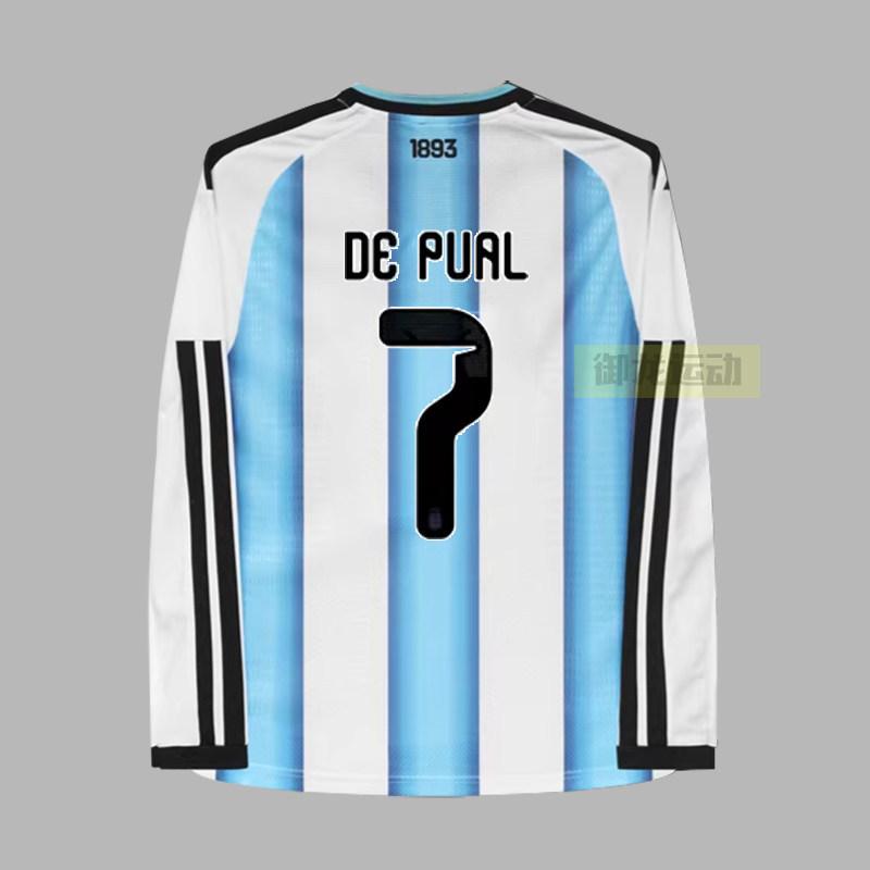 Argentina Jersey Long-Sleeved Football Jersey No. 10 Enzo Di Maria Player Fan Version Home Men L
Argentina Jersey Long-Sleeved Football Jersey No. 10 Enzo Di Maria Player Fan Version Home Men L