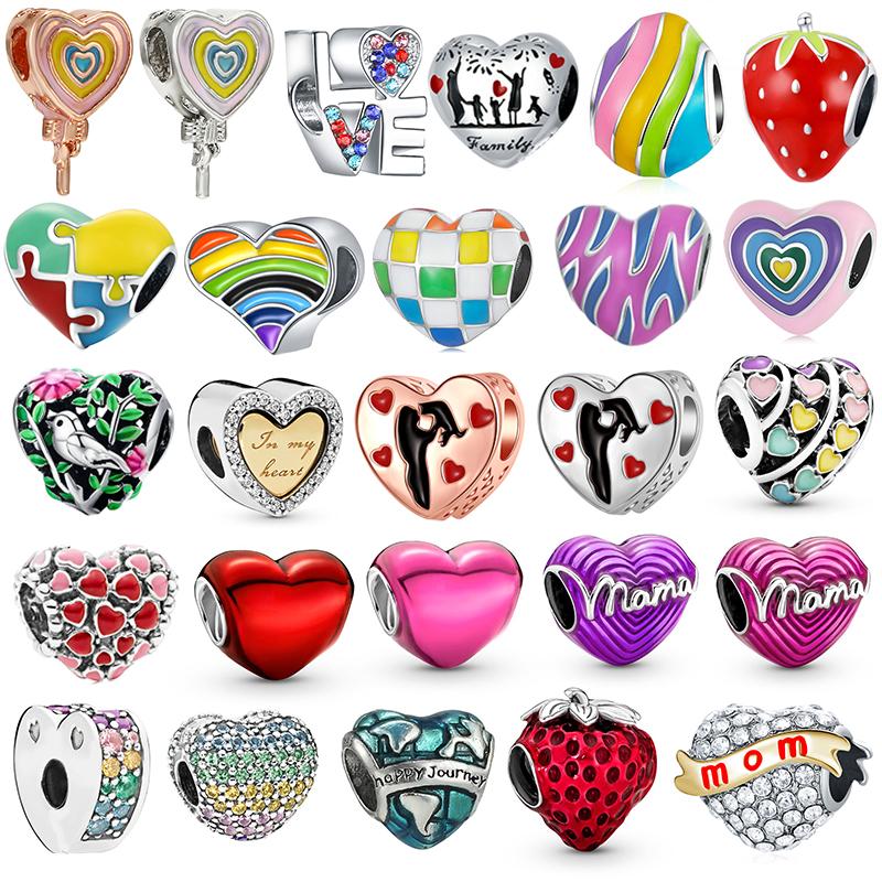 Coloured Enamel Crystal Heart Beads Pendant Suitable Charm Bracelet Necklace For Women Jewelry Making Dropshipping
Coloured Enamel Crystal Heart Beads Pendant Suitable Charm Bracelet Necklace For Women Jewelry Making Dropshipping