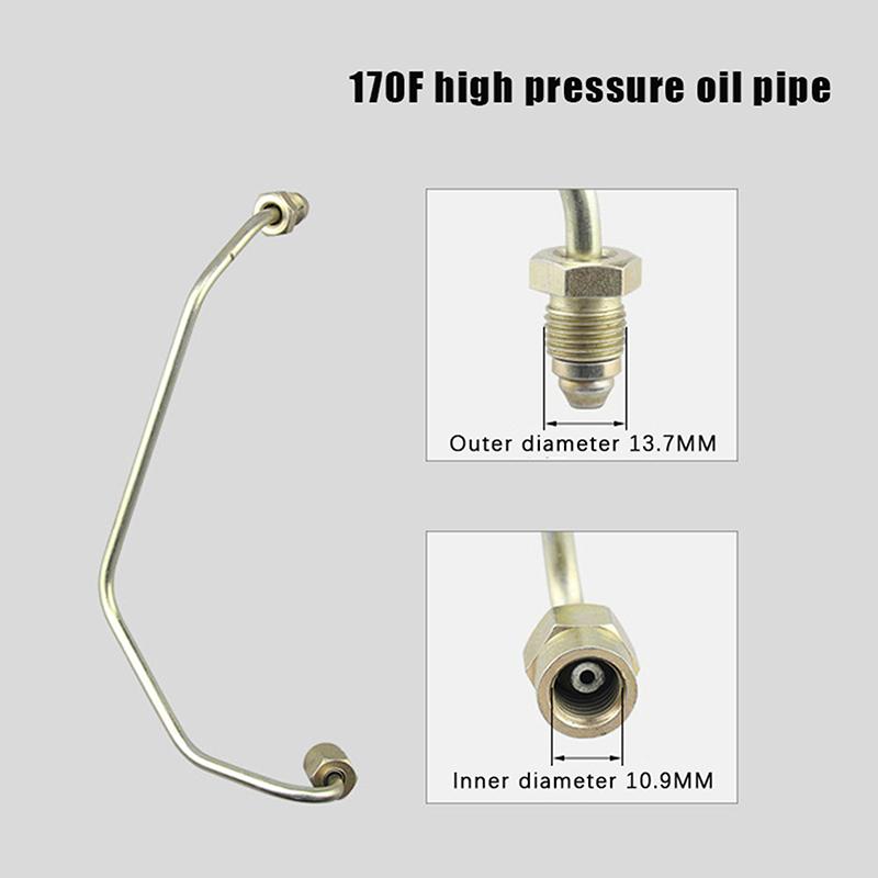 170F 173F 178F186F 188F KD192F High Pressure Oil Pipe For Single Cylinder Air-cooled Diesel Engines Tillage Machine Accessories
170F 173F 178F186F 188F KD192F High Pressure Oil Pipe For Single Cylinder Air-cooled Diesel Engines Tillage Machine Accessories
