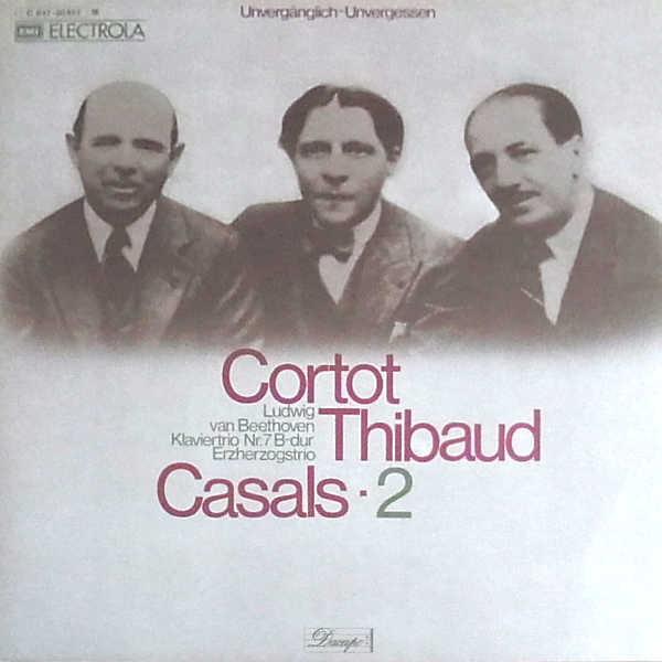 LP Record CORTOT - THIBAUD - CASALS, LUDWIG V - Klaviertrio Nr. 7 B-Dur Erzherzogst C04700857 EMI ELECTOLA Germany Classical Used
LP Record CORTOT - THIBAUD - CASALS, LUDWIG V - Klaviertrio Nr. 7 B-Dur Erzherzogst C04700857 EMI ELECTOLA Germany Classical Used