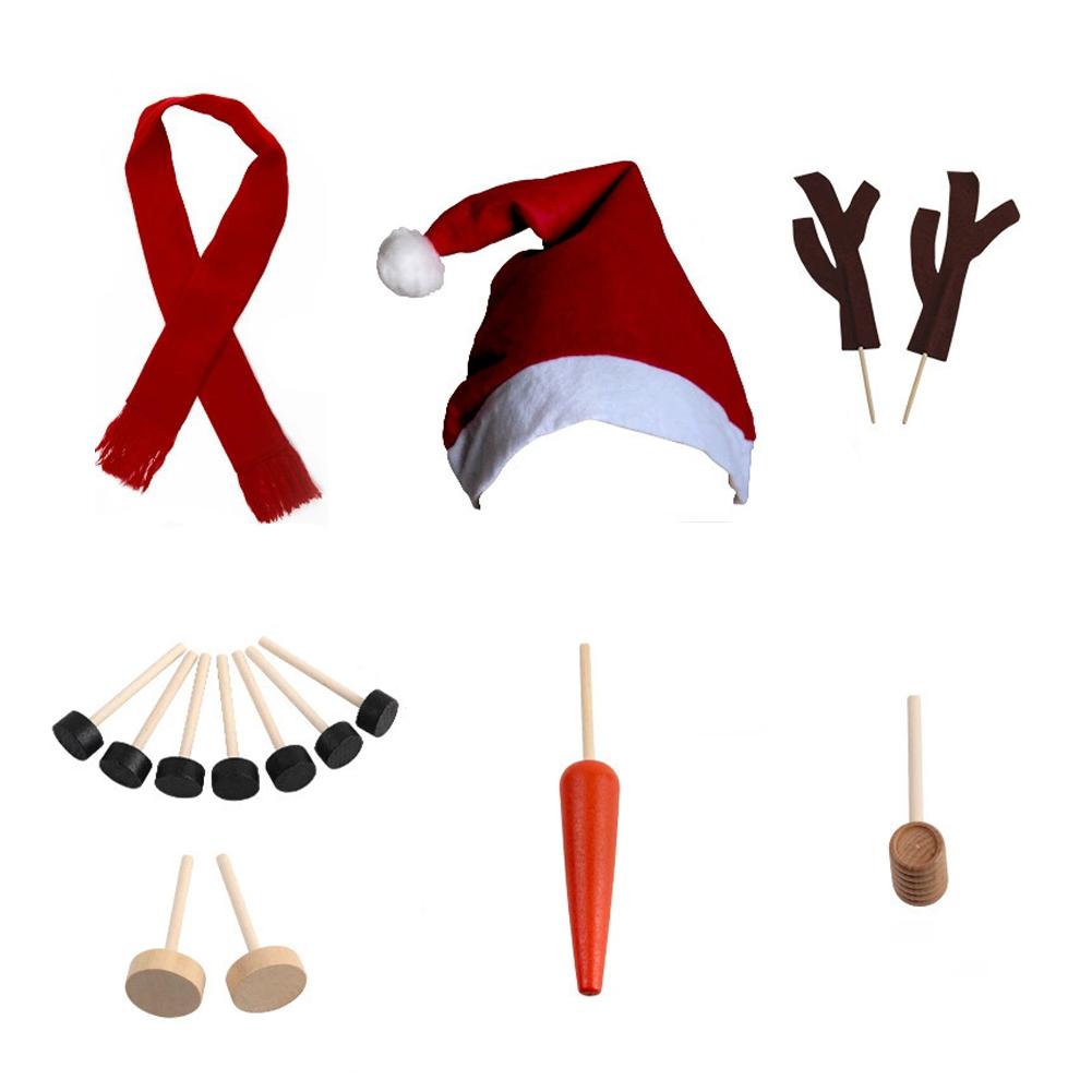 Wooden Christmas Snowman Dressing Set With Long Cozy Scarf Carrot-shaped Nose Round Buttons Realistic Twig-like Arm Garden Decor
Wooden Christmas Snowman Dressing Set With Long Cozy Scarf Carrot-shaped Nose Round Buttons Realistic Twig-like Arm Garden Decor
