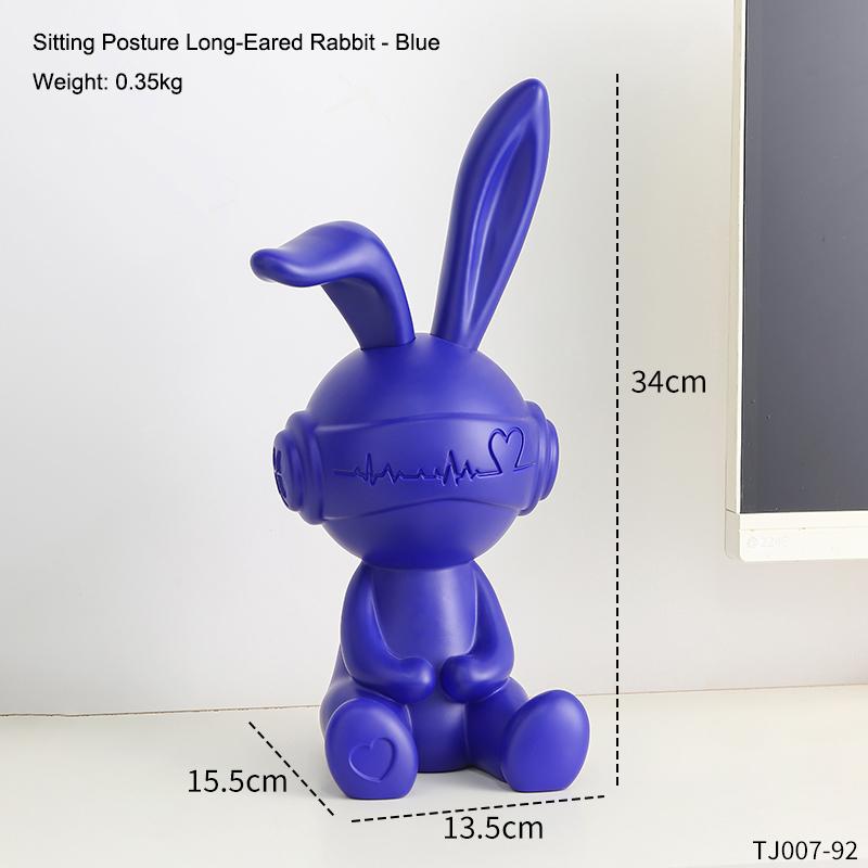 Emotionally Stable Sitting Posture Rabbit Ornaments Handicrafts Creative Dolls Home Living Room Bedroom Decoration Gift
Emotionally Stable Sitting Posture Rabbit Ornaments Handicrafts Creative Dolls Home Living Room Bedroom Decoration Gift