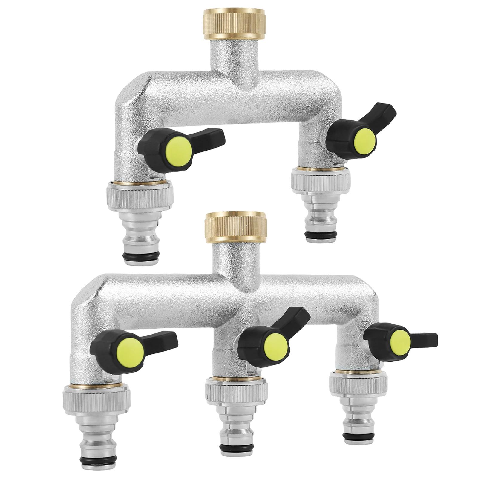 2/3 Way Garden Hose Splitter Solid Brass Hose T Splitter Hose Tap Splitter Connection with Individual On/Off Valve for Outdoor 3/4
2/3 Way Garden Hose Splitter Solid Brass Hose T Splitter Hose Tap Splitter Connection with Individual On/Off Valve for Outdoor 3/4