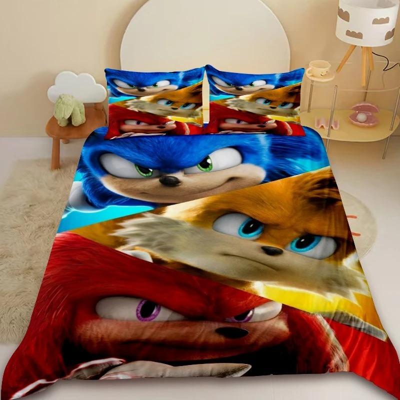 Cartoon Kids Sonic Duvet Cover Cool Anime Bedding Set Comforter Cover with 1/2 Pillowcase Queen King Bedroom Children Teens 135x200cm
Cartoon Kids Sonic Duvet Cover Cool Anime Bedding Set Comforter Cover with 1/2 Pillowcase Queen King Bedroom Children Teens 135x200cm