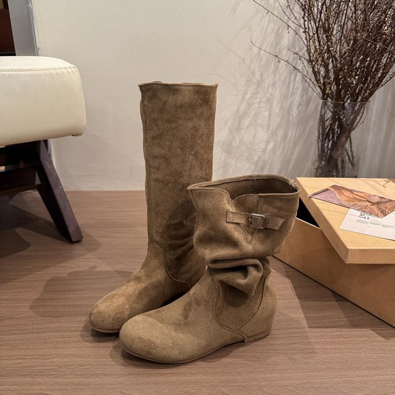 French inner heightening long tube stacking boots female slim 2025 new autumn high tube knight boots but knee long boots 35 хаки
French inner heightening long tube stacking boots female slim 2025 new autumn high tube knight boots but knee long boots 35 хаки