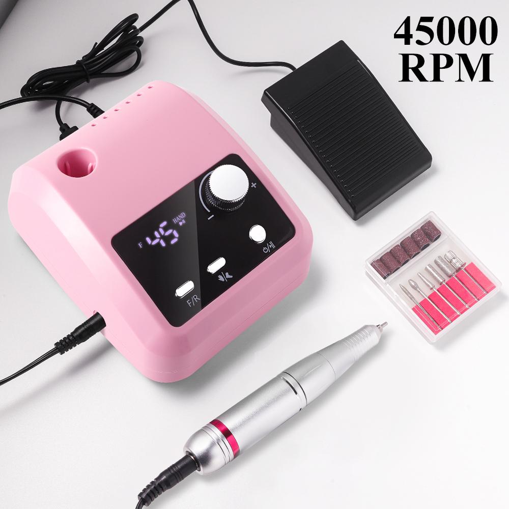45000 RPM Professional Electric Nail Art Drill Electric File HD Display Metal Nail Art Pen Professional Nail Art Lathe Grinder US рожевий
45000 RPM Professional Electric Nail Art Drill Electric File HD Display Metal Nail Art Pen Professional Nail Art Lathe Grinder US рожевий