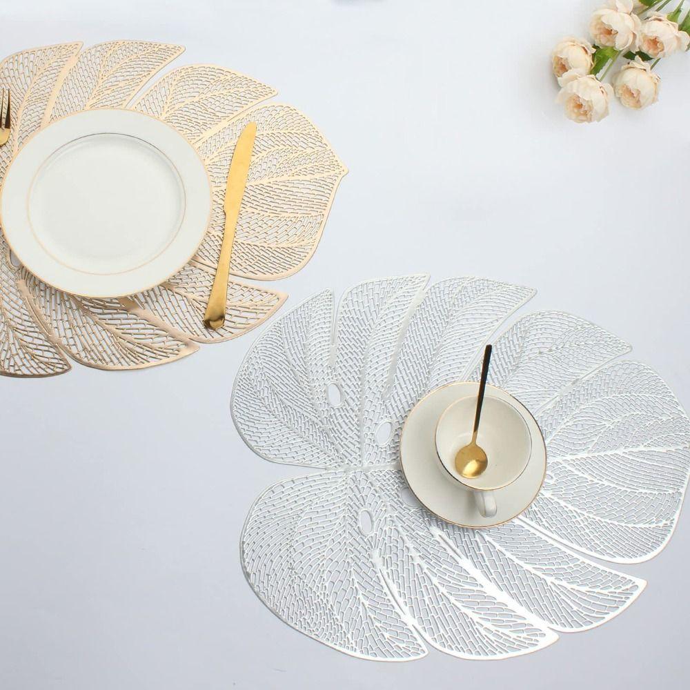 3pcs Anti Slip Table Mat Anti-stain Coaster Dinner Table Decoration Leaf Shape Placemat Bar рожевий колір золота
3pcs Anti Slip Table Mat Anti-stain Coaster Dinner Table Decoration Leaf Shape Placemat Bar рожевий колір золота