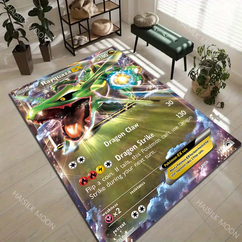 17 Styles P-Pokemon Rayquaza Cards Pattern Carpets for Living Room Bedroom Bedside Floor Mat Area Rug Home Decor Anime Rug 40cm x 60cm
17 Styles P-Pokemon Rayquaza Cards Pattern Carpets for Living Room Bedroom Bedside Floor Mat Area Rug Home Decor Anime Rug 40cm x 60cm