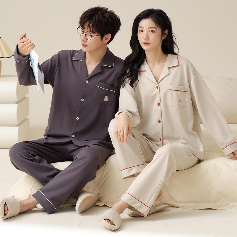 Couple s Cartoon Cotton Pajamas Set - Long-Sleeve Cardigan Lapel for Men and Women (Spring & Autumn) XXXL
Couple s Cartoon Cotton Pajamas Set - Long-Sleeve Cardigan Lapel for Men and Women (Spring & Autumn) XXXL
