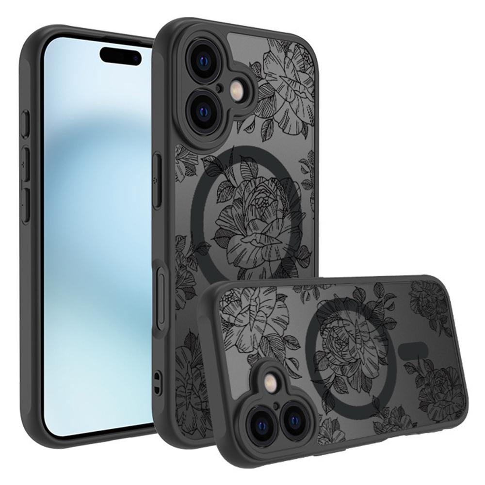 For iPhone 16 Plus Case Compatible with MagSafe Clear Floral Pattern Matte Anti-Drop TPU+PC Phone Cover Style A
For iPhone 16 Plus Case Compatible with MagSafe Clear Floral Pattern Matte Anti-Drop TPU+PC Phone Cover Style A