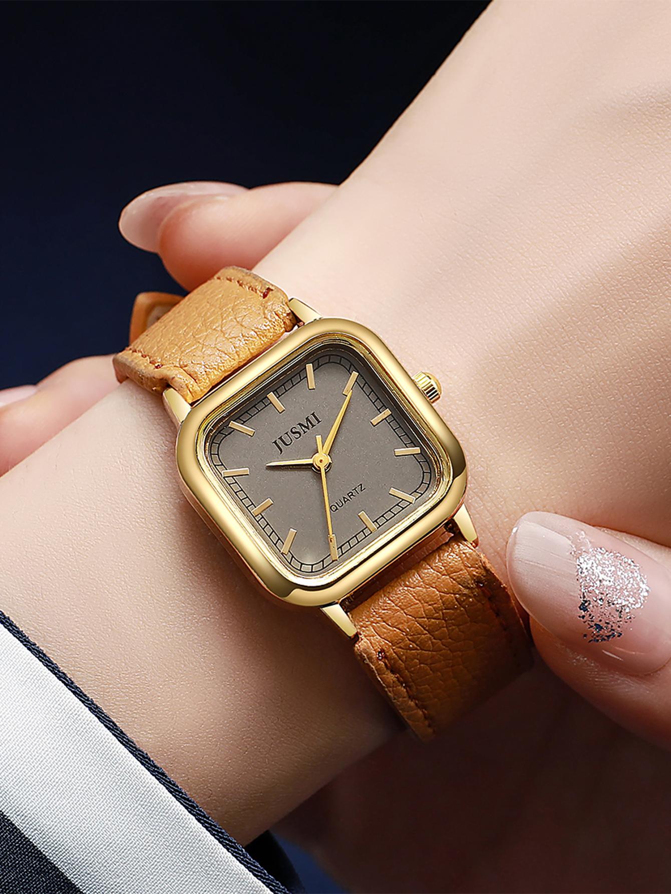 Fashion Leather Strap Strap Line Scale Women Quartz Watch for Halloween Christmas Holiday Gifts кофейный
Fashion Leather Strap Strap Line Scale Women Quartz Watch for Halloween Christmas Holiday Gifts кофейный