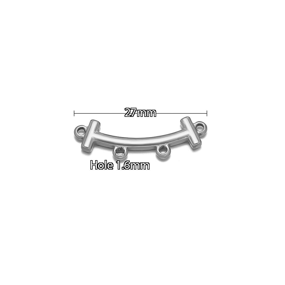 10pcs Stainless Steel Cylinder Multi Holes Necklace Bracelet Layer Charms Findings Bail Chain Connector Clasp DIY Jewelry Making
10pcs Stainless Steel Cylinder Multi Holes Necklace Bracelet Layer Charms Findings Bail Chain Connector Clasp DIY Jewelry Making
