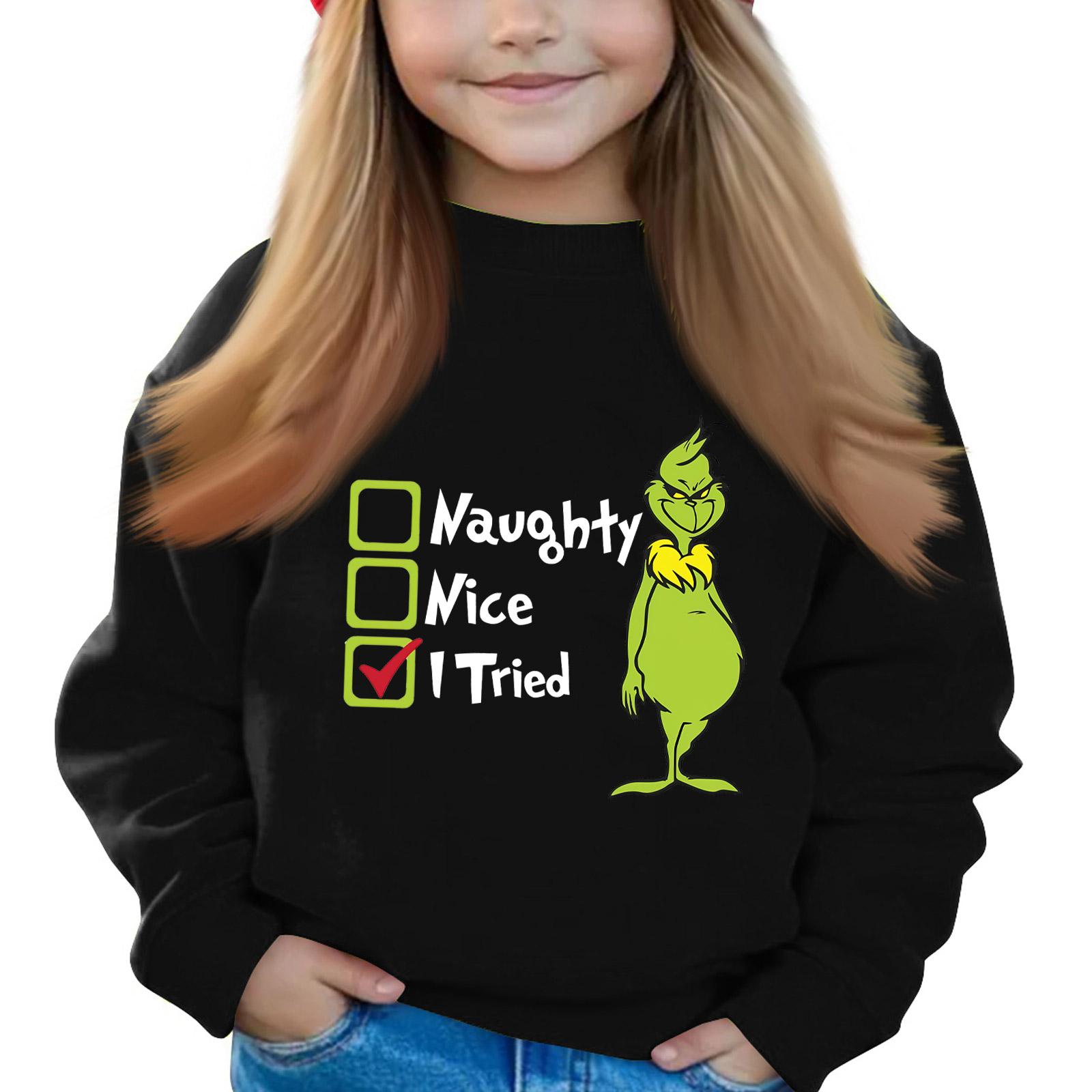 Рождественские пуловеры с круглым вырезом для девочек, детские топы с принтом 100
Рождественские пуловеры с круглым вырезом для девочек, детские топы с принтом 100