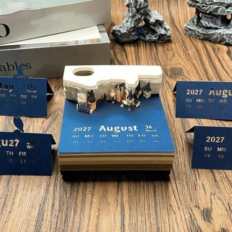 Time Piece Calendar 2027 Desk Calendar With Led Light 3D Tear-Away Calendar Paper Carving Art Memo Pad Notepad Gift For Christma A
Time Piece Calendar 2027 Desk Calendar With Led Light 3D Tear-Away Calendar Paper Carving Art Memo Pad Notepad Gift For Christma A