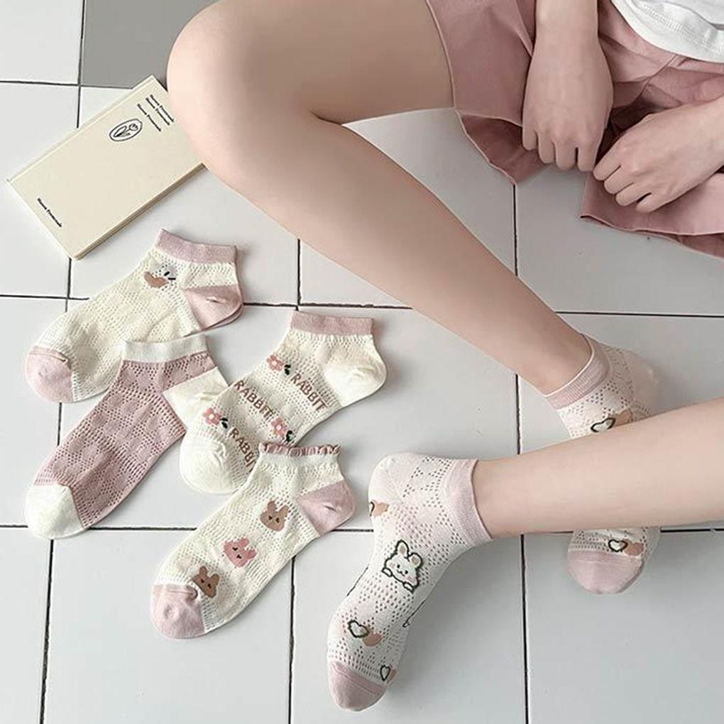 5 пар женских китчевых розовых вязаных носков с перфорацией в виде кролика 5 pairs (random colors)
5 пар женских китчевых розовых вязаных носков с перфорацией в виде кролика 5 pairs (random colors)