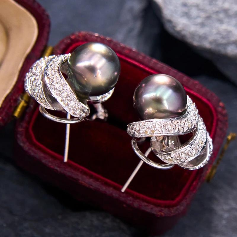 Huitan Gorgeous Stud Earrings Trendy Graceful Engagement Zircon with Multi-color Imitation Pearl Noble Women Party Accessories
Huitan Gorgeous Stud Earrings Trendy Graceful Engagement Zircon with Multi-color Imitation Pearl Noble Women Party Accessories
