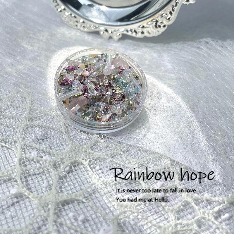Super Immortal Guofeng Mixed Fine Flash Natural Stone Gravel Handmade Nail Art Jewelry Diy Wearing Nail Material Glass Ore
Super Immortal Guofeng Mixed Fine Flash Natural Stone Gravel Handmade Nail Art Jewelry Diy Wearing Nail Material Glass Ore