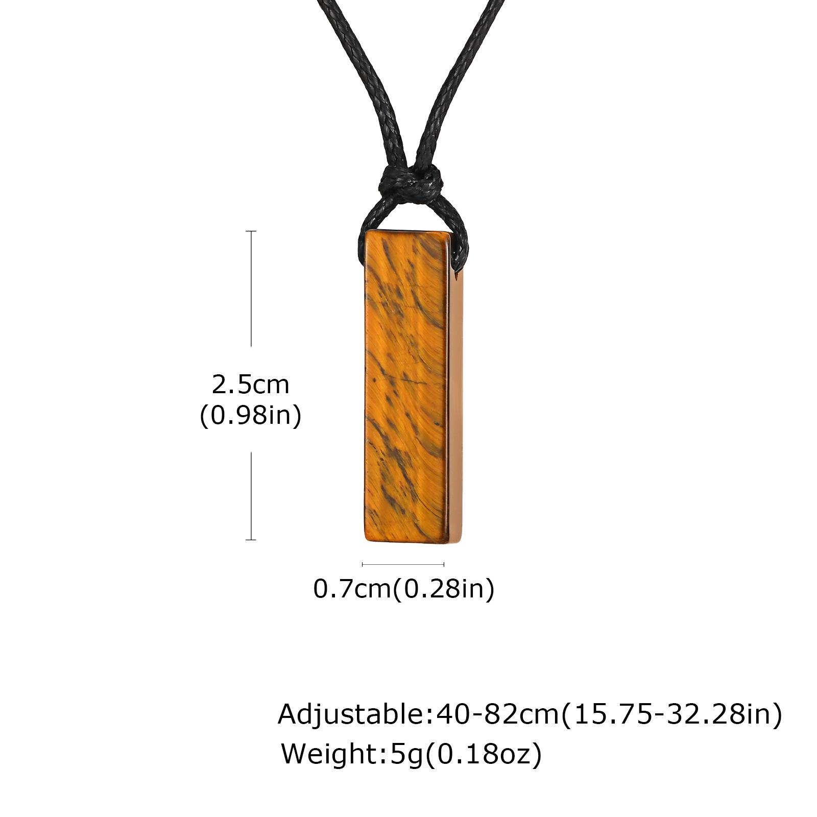 Retro Tiger Eye Natural Stone Pendant Necklace for Men, Adjustable Long Wax Rope Green Stone Square Pendant, Fashion Jewelry 60CM
Retro Tiger Eye Natural Stone Pendant Necklace for Men, Adjustable Long Wax Rope Green Stone Square Pendant, Fashion Jewelry 60CM