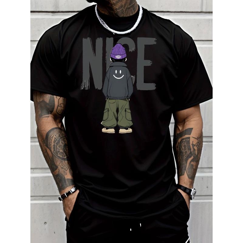 Men s Breathable Moisture-Wicking Casual T-Shirt with Back Print joyful Face & Cargo Pants Lettering - Short Sleeve Round Neck Streetwear Top for Gym 4XL
Men s Breathable Moisture-Wicking Casual T-Shirt with Back Print joyful Face & Cargo Pants Lettering - Short Sleeve Round Neck Streetwear Top for Gym 4XL