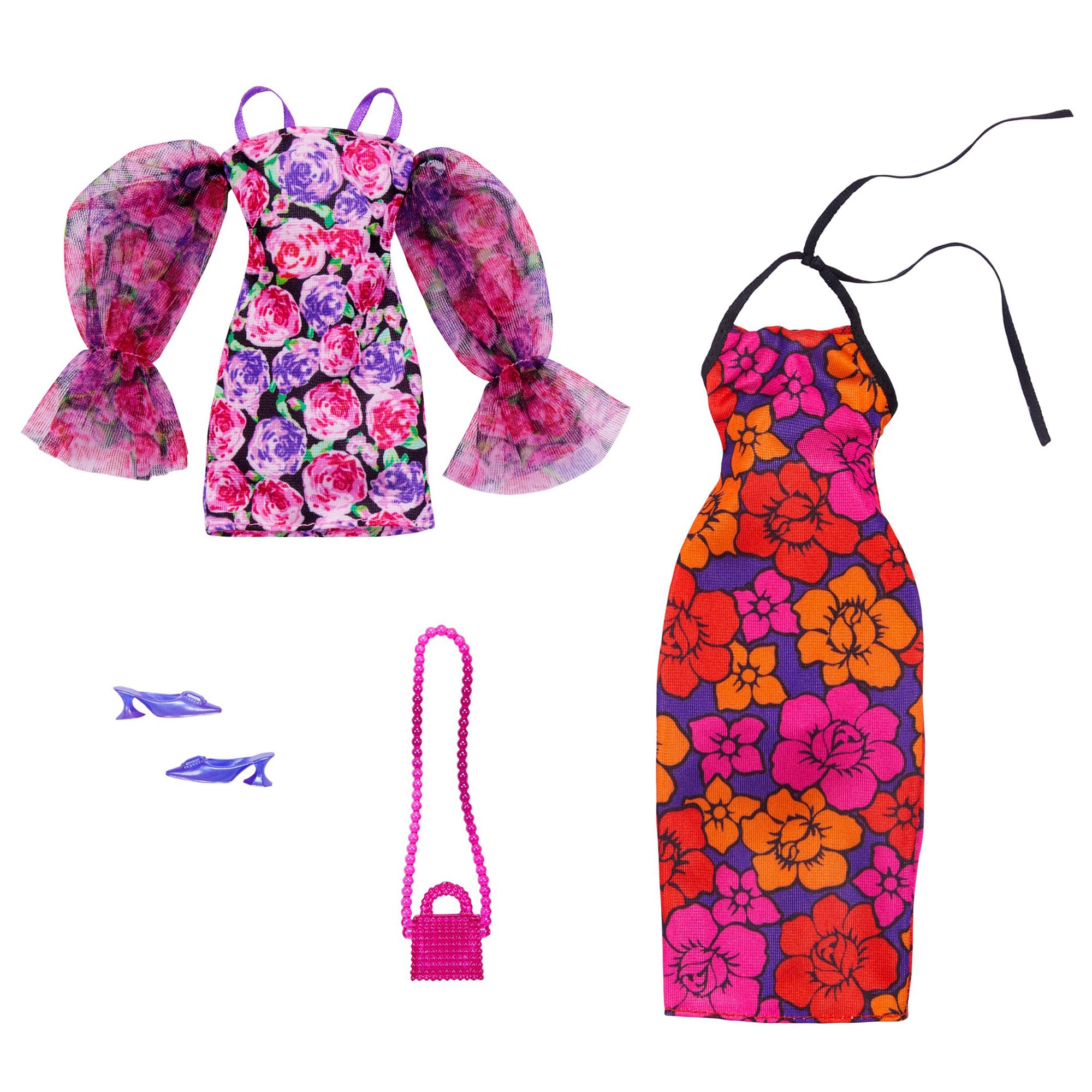 Barbie Fashion Floral Puff Sleeve Dress Set Barbie Doll Clothes Accessories Set for Ages Pink HJT35 2-Pack - & 3+ -
Barbie Fashion Floral Puff Sleeve Dress Set Barbie Doll Clothes Accessories Set for Ages Pink HJT35 2-Pack - & 3+ -