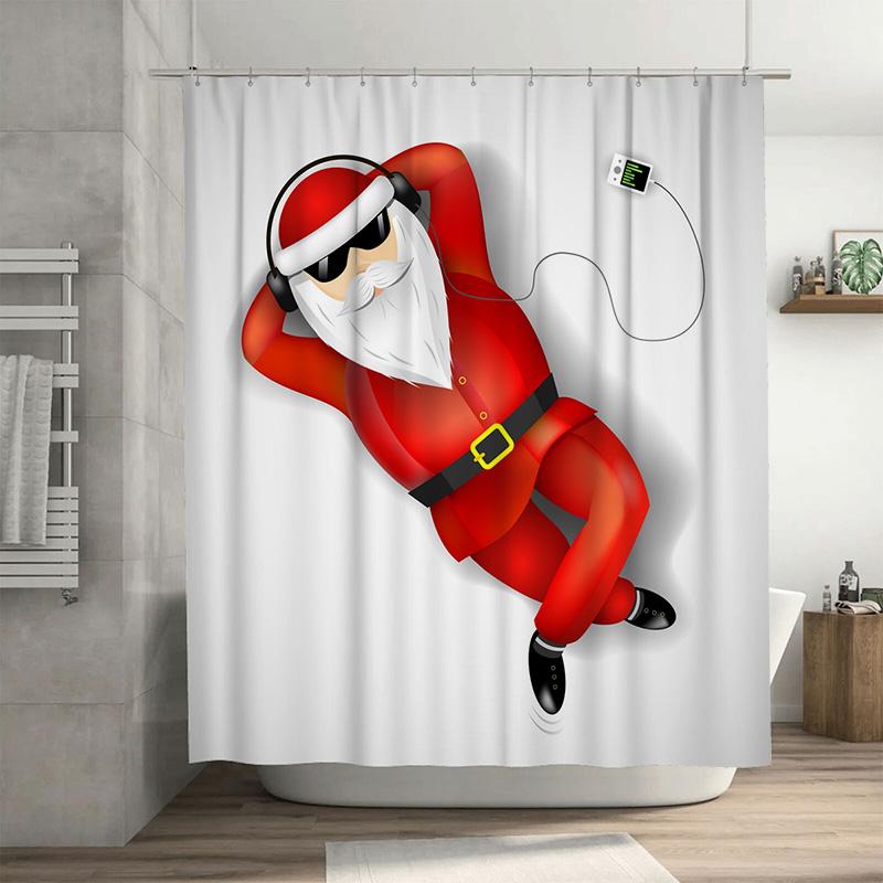 Tu Santa Claus Shower Curtain Festive Christmas Holiday Bathroom Decor Waterproof Fabric Holiday Gift Home Party Decoration Back W60H190(CM)-1 Pcs
Tu Santa Claus Shower Curtain Festive Christmas Holiday Bathroom Decor Waterproof Fabric Holiday Gift Home Party Decoration Back W60H190(CM)-1 Pcs