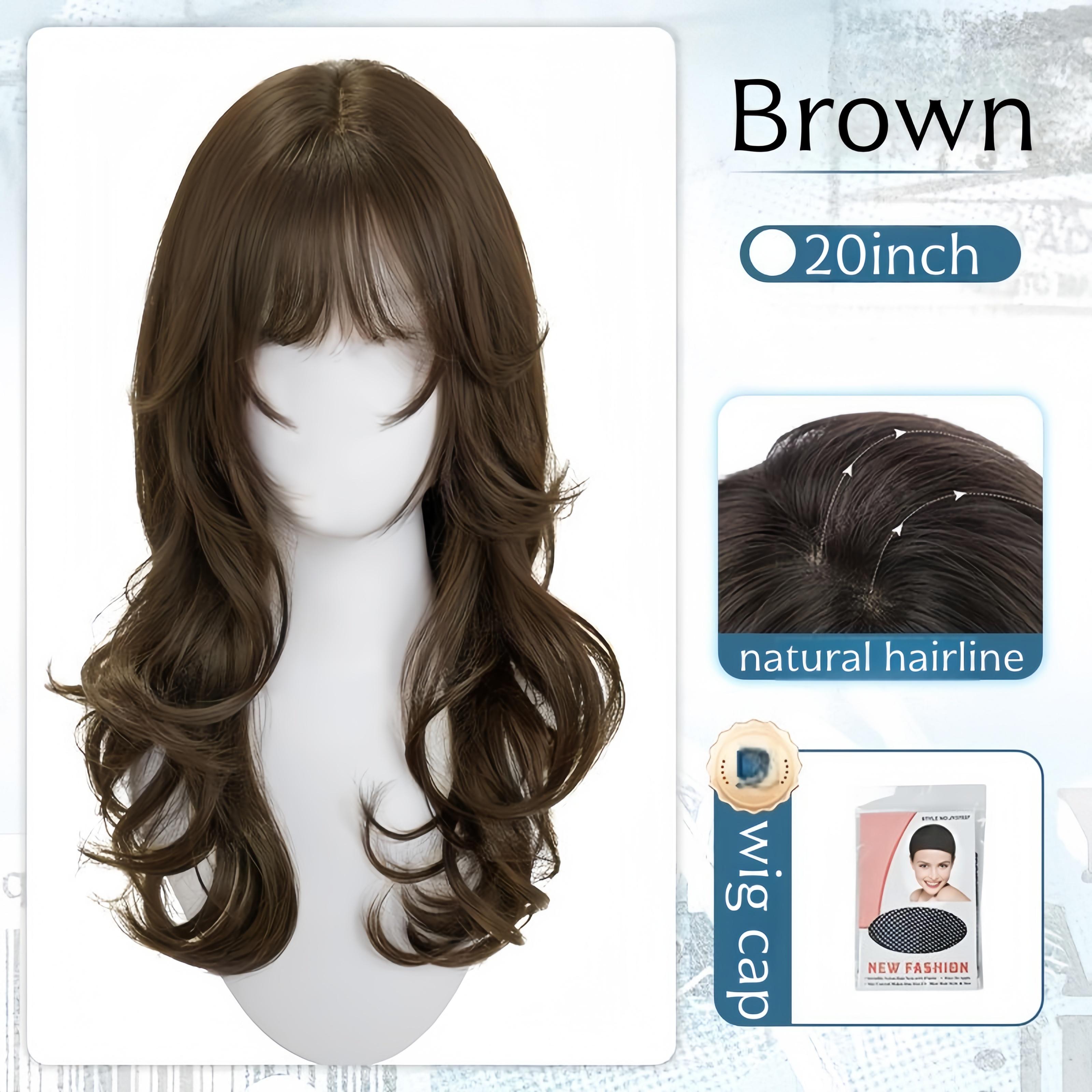 Cosplay Wig with Bangs Curly Hair Wig for Women Japanese-style Hairstyle Cute Lolita Wigs High Temperature Fibers Headband Wigs (brown,1pc) коричневый
Cosplay Wig with Bangs Curly Hair Wig for Women Japanese-style Hairstyle Cute Lolita Wigs High Temperature Fibers Headband Wigs (brown,1pc) коричневый