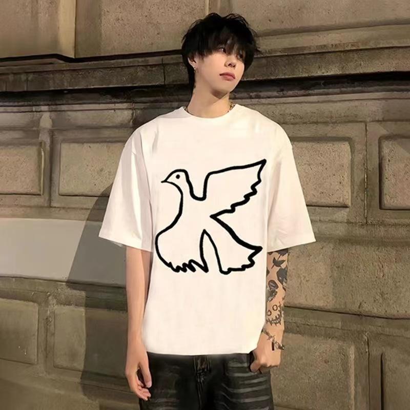 Свободная футболка с коротким рукавом для мужчин, летний топ с принтом букв, мужская футболка с круглым вырезом, модная брендовая одежда 3XL белый
Свободная футболка с коротким рукавом для мужчин, летний топ с принтом букв, мужская футболка с круглым вырезом, модная брендовая одежда 3XL белый