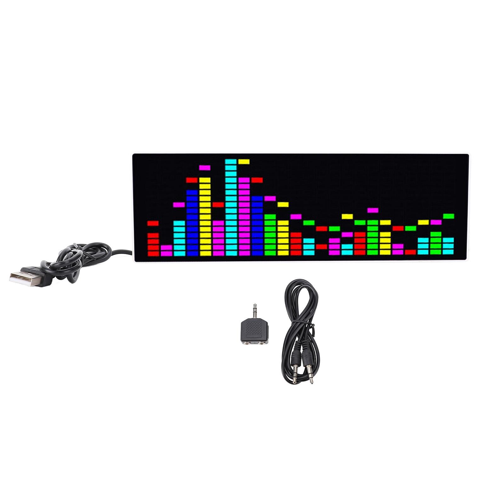 LED Music Spectrum Display USB Powered RGB Colorful Voice Controlled Rhythm Light with Electronic
LED Music Spectrum Display USB Powered RGB Colorful Voice Controlled Rhythm Light with Electronic