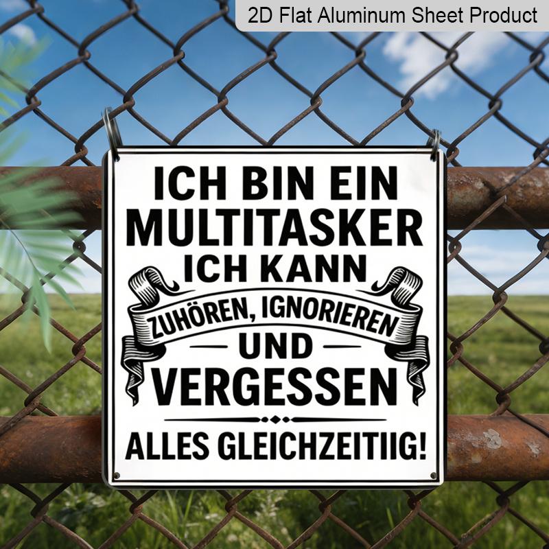 2D Flat 1pc, Vintage Metal Aluminum Sign, Decorative Hanging Sign and Ornament, Sarcastic Humor Style, Black and White Minimalist Design, Office 20*20cm
2D Flat 1pc, Vintage Metal Aluminum Sign, Decorative Hanging Sign and Ornament, Sarcastic Humor Style, Black and White Minimalist Design, Office 20*20cm