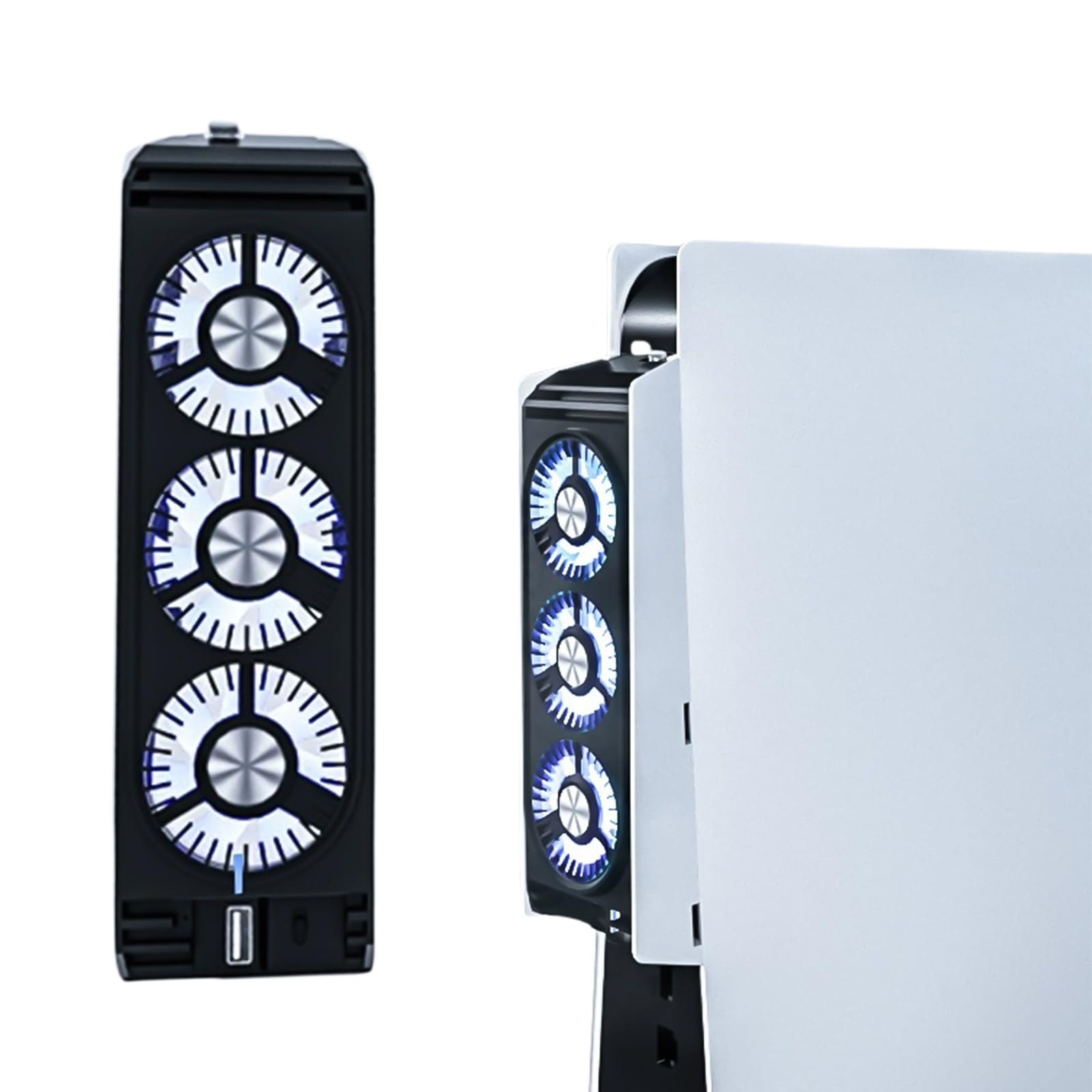 Cooling fan for old PS5 Heat dissipation fan for PS5 arrival for old For old PS5 console Cooling wind speed adjustment LED light with USB port Low
Cooling fan for old PS5 Heat dissipation fan for PS5 arrival for old For old PS5 console Cooling wind speed adjustment LED light with USB port Low