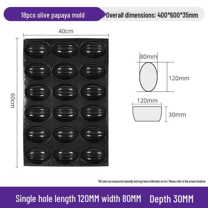 Папайя Васильковый Прямоугольная Форма для Выпечки с Антипригарным Покрытием Форма для Торта