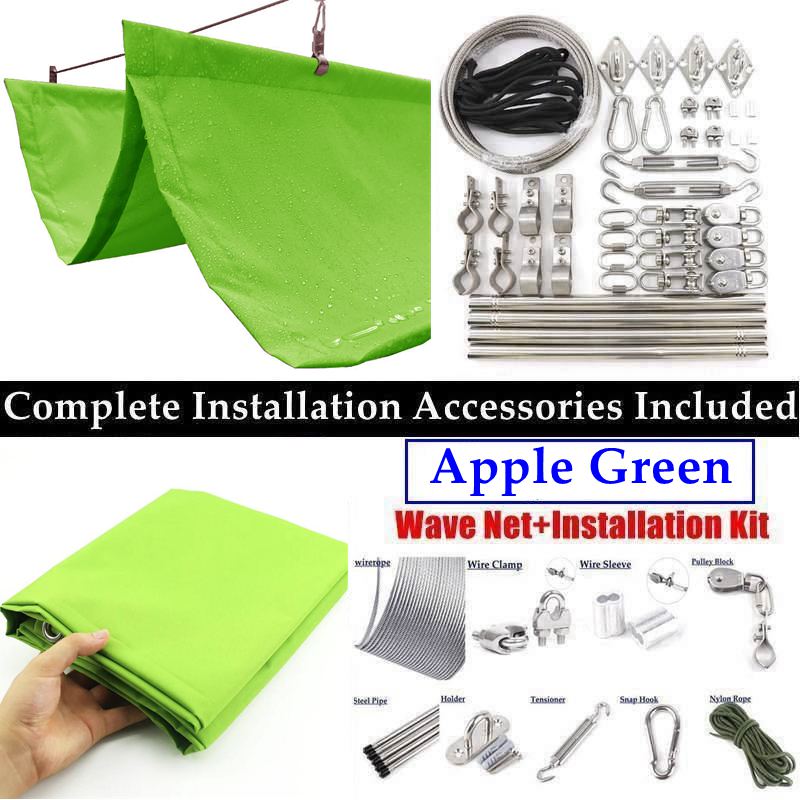 Width 2.5m~3m Anti-UV Telescopic Wave Sun Shade Net Polyester Rainproof Retractable Sun Sail Pergola Swimming Pool Shade Cover 2.5mx3m колір зеленого яблука
Width 2.5m~3m Anti-UV Telescopic Wave Sun Shade Net Polyester Rainproof Retractable Sun Sail Pergola Swimming Pool Shade Cover 2.5mx3m колір зеленого яблука