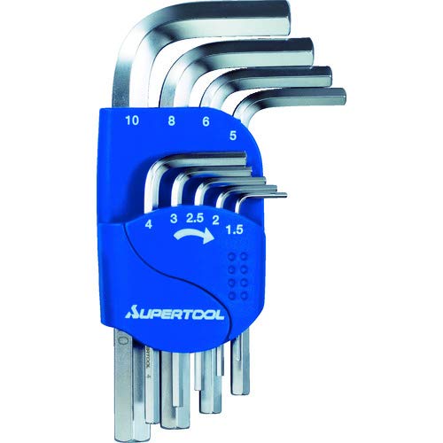 Super Hex Wrench (Set of 9) 1.5-10mm HKS9S
Super Hex Wrench (Set of 9) 1.5-10mm HKS9S