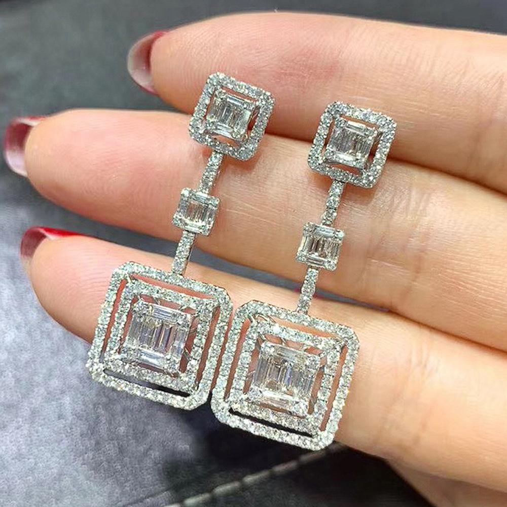 BELLA BOX модные женские свадебные серьги по контракту, простые геометрические формы, висячие серьги с кристаллами кубического циркония, ювелирные изделия
BELLA BOX модные женские свадебные серьги по контракту, простые геометрические формы, висячие серьги с кристаллами кубического циркония, ювелирные изделия