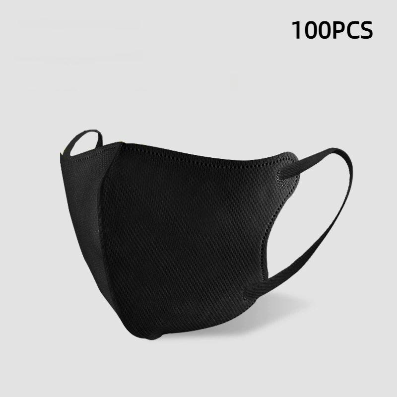 100Pcs Face Masks Japanese Style 3D Face Mask Adult Disposable Breathable Masks чорний
100Pcs Face Masks Japanese Style 3D Face Mask Adult Disposable Breathable Masks чорний