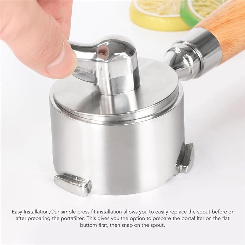 A78E-Single For Bottomless Portafilter Spout, 54Mm Spout With Sealing Rings For Coffee Machines серебряный
A78E-Single For Bottomless Portafilter Spout, 54Mm Spout With Sealing Rings For Coffee Machines серебряный