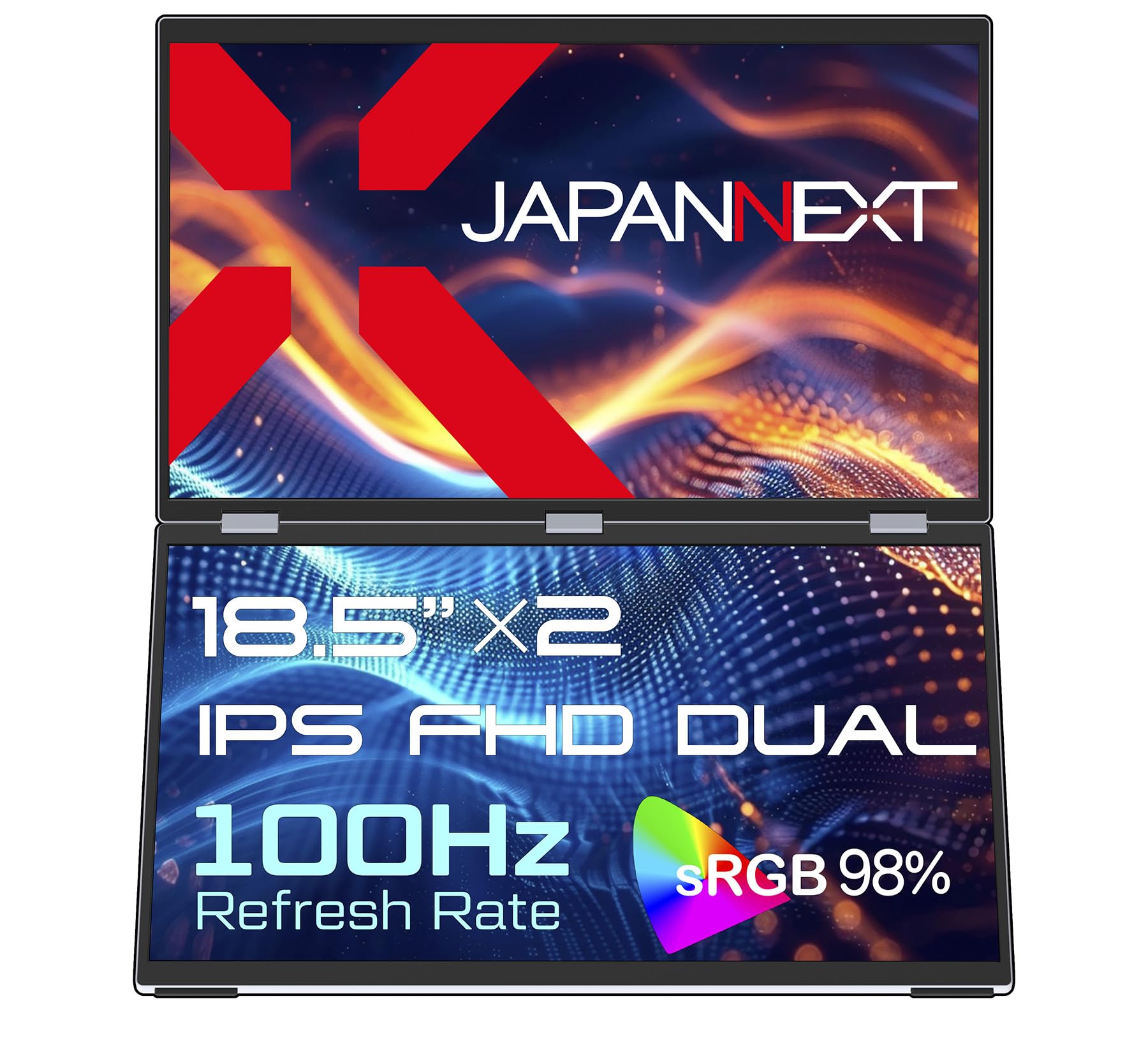 JAPANNEXT IPS panel x2 Full HD resolution Dual mobile monitor miniHDMI USB expansion connection display Independent sources display compatible
JAPANNEXT IPS panel x2 Full HD resolution Dual mobile monitor miniHDMI USB expansion connection display Independent sources display compatible