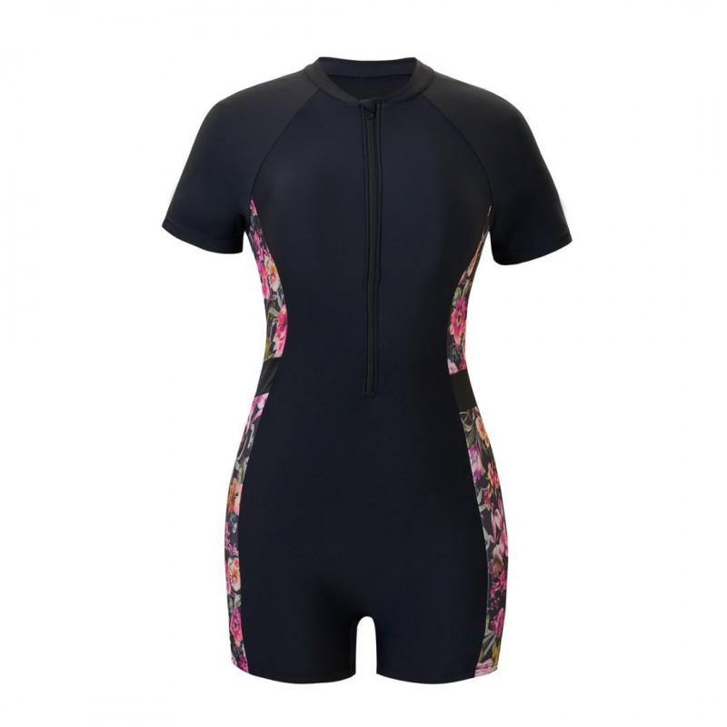 Diving Suit Swimsuit Fashionable Short-sleeved Sleeve Figure-fitting Conservative One-piece Women S
Diving Suit Swimsuit Fashionable Short-sleeved Sleeve Figure-fitting Conservative One-piece Women S