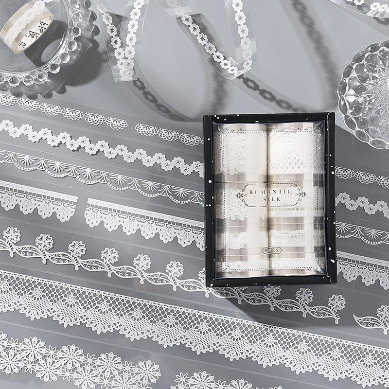 Exquisite Lace - Bordered Adhesive Tapes: Perfect for Handmade Journal Decoration Exquisite Adhesive Decoration Supplies білий
Exquisite Lace - Bordered Adhesive Tapes: Perfect for Handmade Journal Decoration Exquisite Adhesive Decoration Supplies білий